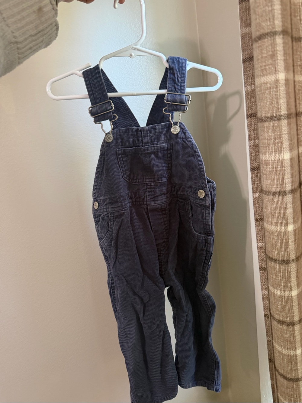 Vintage Kids Corduroy Overalls - Navy Blue